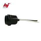 E27 Rubber Material Lamp Light Holder with 5 Inch Wire Leads