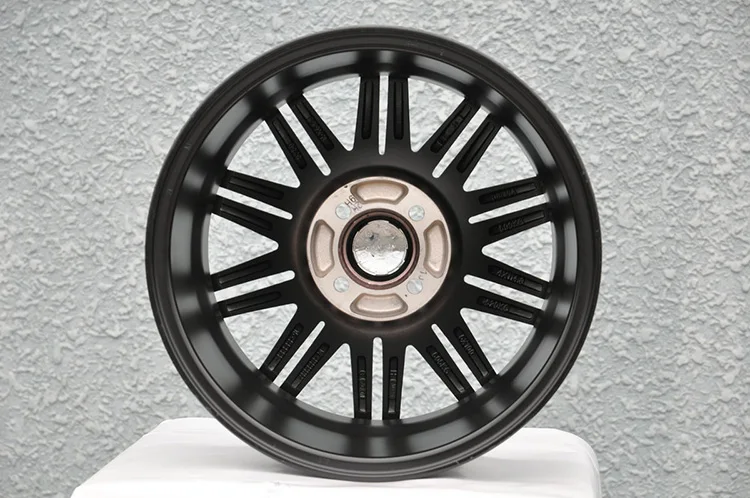 China manufacture wholesale custom 15x6.5 inch black and red car alloy wheel rims with 4 holes