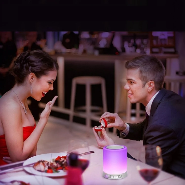USB Rechargeable Built-in Battery 1800mAH RGB Smart Touch Control Mini Portable Table LED Night Lights