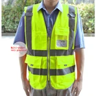 Reflective Safety Vest Work Uniforms Hi Vis Vest
