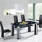 Dining Room Furniture Modern Designs Dinning Table Luxury Glass Top Dining Table And 6 Chairs Set