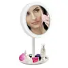 Led Lighted Make up vanity Mirror LED Tri Fold Vanity Beauty led makeup mirror for bathroom