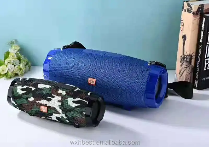 New Arrival Fabric TG526 Wireless Speaker Portable BT speaker Support TF Card USB FM AUX hands-free tg-526 big sound box 2400mah - ANKUX.COM