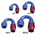 45 AN10 10AN 45 Degree Aluminum Black Anodized Cutter Fitting Hose End Adapter