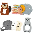 BPA Free Ram Shape Baby Teethers Teething Toys Silicone teether