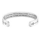 Customized Bracelet women's fashion 2020 arrow cuffs stainless steel bracelet