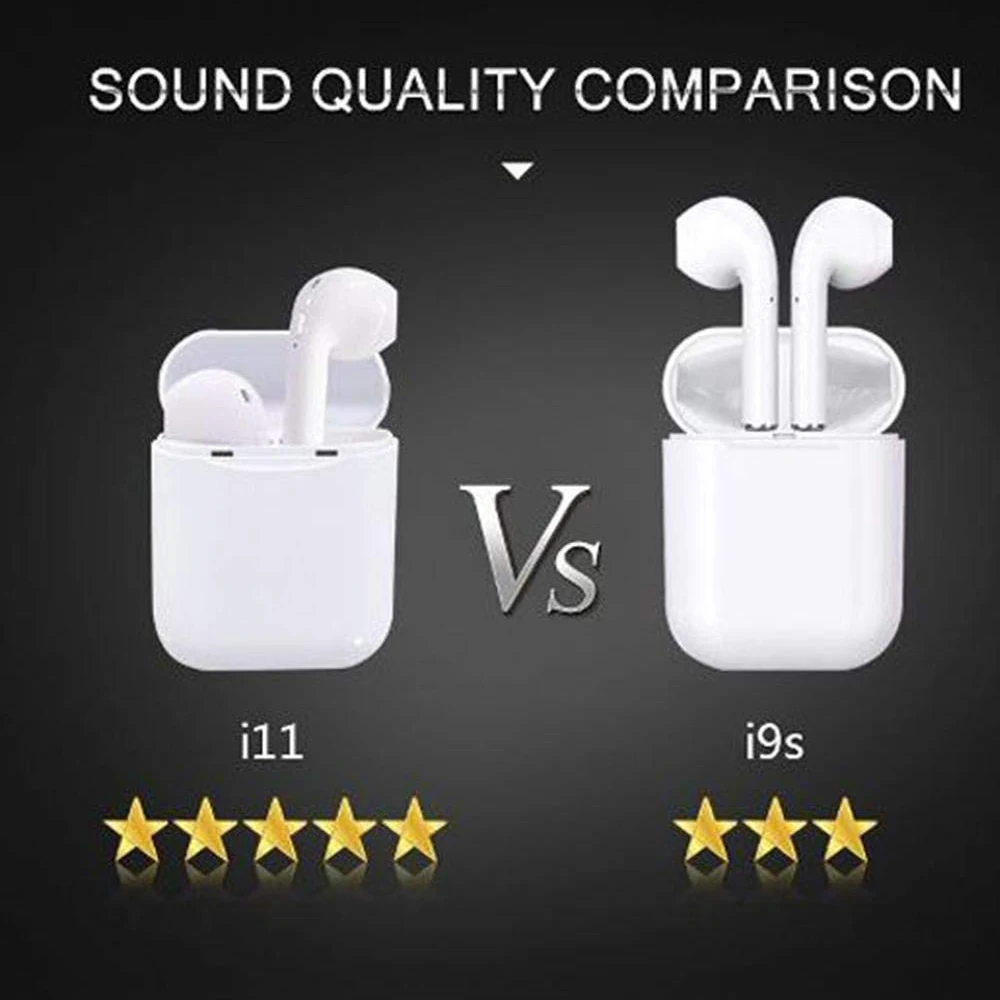 I11 TWS 5.0 Smart Intelligent Blue Tooth Headphone Earphone Wireless Earbuds With Charge Box - ANKUX.COM