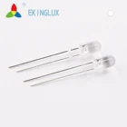 Ekinglux 5 ミリメートルオーバル led ダイオード白色 led ライト超輝度 5 ミリメートルホワイト 30ma led 5 ミリメートル、高強度 0.06 ワット led 5 ミリメートルの led 電球