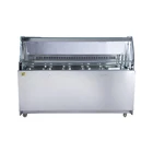 Luxury fan cooling fruit and vegetable salad display refrigerator for restaurant and hotel