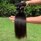 Factory Directly Straight Hair Comb Super Double Drawn Human Silky Hair Human Hair Extension Weave Bundle
