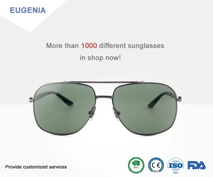 EUGENIA 2020 Newest Custom Designer Gafas De Sol Hombre Stainless Steel Men Sunglasses
