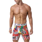 Custom Logo Viscose Spandex Print Boxer Shorts Sport Trunks Underwear Men Briefs
