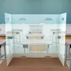 Shield PP Sneeze Guard Desk Shield For School