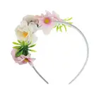 Vintage Wedding Rose Floral Headband Flower Party Halloween Hair Accessories for Girls Kids