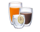 450ml Handmade borosilicate double wall heat resistant glass cup