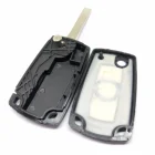 C Key Quality C B-W 3 Button Flip Modified Remote Car Key Shell HU92 Blade