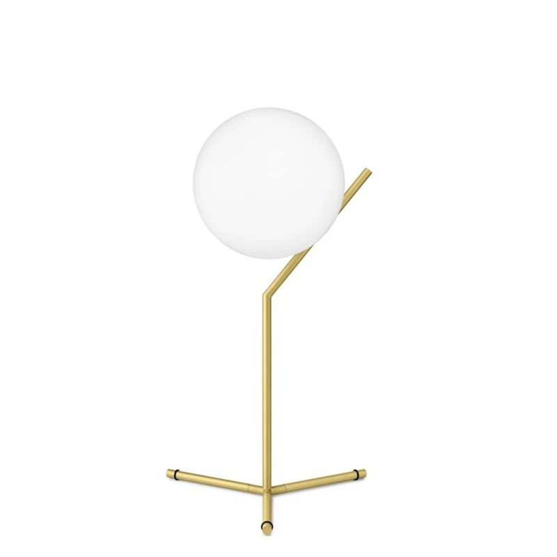 Modern home decor desk lamp gold glass ball muti color simple table light