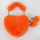 Rabbit Fur Handbag 2020 New Design Fashion Bag High Imitation Rabbit Fur Handbag Ladies Trendy Diagonal Bag