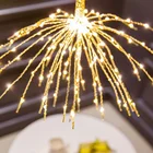 Bolylight Firework Lamp Explosion Star Silver Wire LED Christmas Lights Decorations for House/Garden/Party