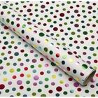 Factory Directly Sales Colorful Dot Metallic Wrapping Paper Gift Wrapping Rolls