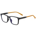 New fashion tr90 plastic optical frame anti blue light glasses for children / kids computer reading glasses