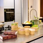Kraft Microwavable Paper Take Out Food Containers