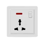 86 type single Universal Wall Socket Wall Outlet With switch and led indicator