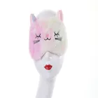 New Cute colorful furry cat eye mask eye mask with logo cat eye mask