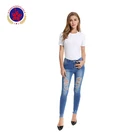 Hot sale ladies skinny denim pants high-elastic women denim jeans