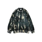 New Arriving Crewneck Cotton Pullover Mens Sweatshirts Tie Dye Hoodies