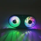 2020 Mini Hand-held Fan With 7 Colors Light Desktop Air Cooler Fan