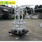Outdoor stage showing Used aluminum truss stand lift towers/truss girder/screw truss system