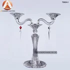 Candelabra Wedding with Black Crystal