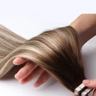 Free sample cheap wholesale brazilian remy human hair extension, keratin remy russian cuticle tape hair extension