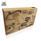 Custom Foldable Corrugated Cardboard Cheap 6 Bottle Red Wine Box