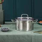 Hot Pot Amazon Hot Sale Kitchenware Non Stick Cookware Cooking Stainless Steel Pot Set