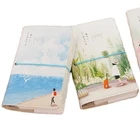 white pu CMYK printing soft cover journal with gift box wholesale cheap stock journal planner agenda diary notebook