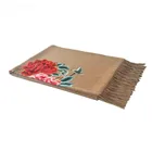 BLUE PHOENIX stole dupatta su Embroidery 100% cashmere pashmina shawl women hijab