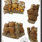 Family Wholesale Resin Owl Family Statues For Home Decoration
