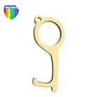 Wholesale Tool Zinc alloy Metal Antimicrobial Keychain Door Opener No Touch Key
