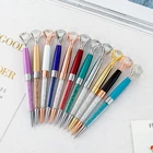 Promotion Big Top Diamond Pen Multi Color Diamond Crystal Ball Point Pen Metal Pen For Wedding Gift