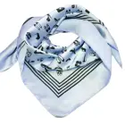 Fashion custom satin bandana square shape silk like scarf