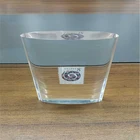 acrylic resin block clear solid acrylic cube block crystal paper weight with Stamp Embedded