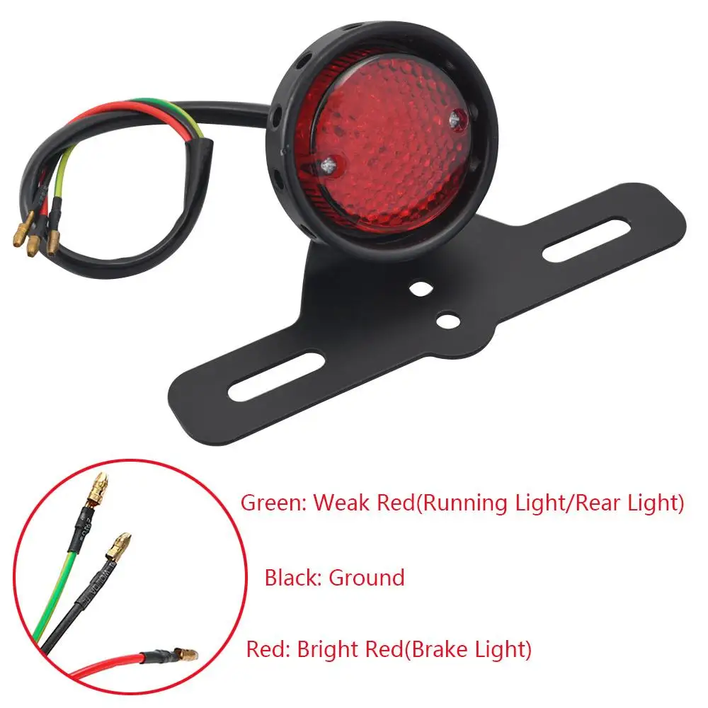 Combo Tail Brake Light With License Plate Holder+Retro Rear Fender Mudguard For Harley Bobbers Chopper Cafe Racer Motorcycles