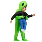 High Quality adult kids funny blow up suit party fancy dress unisex costume halloween inflatable alien costume