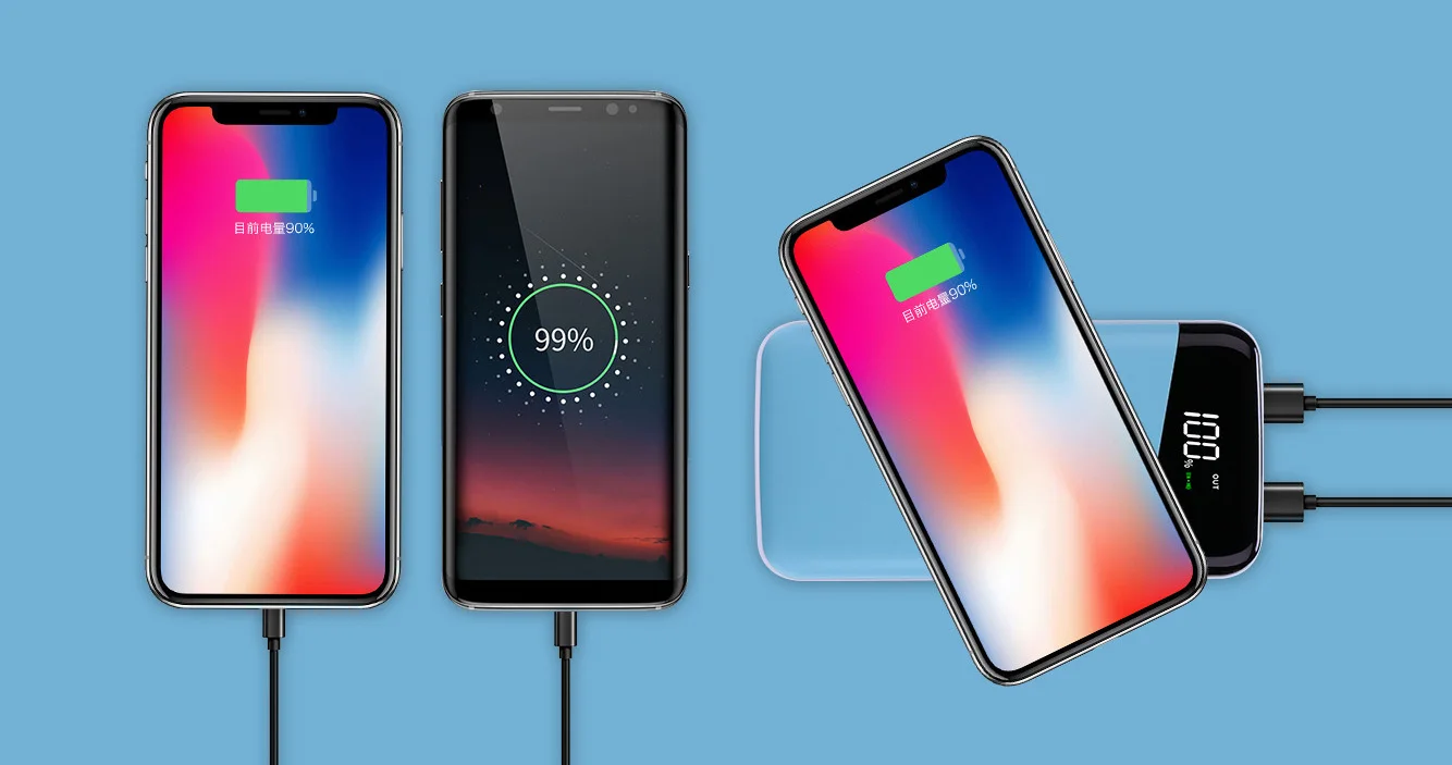 comfortable wireless charger power bank fast charging with 20000mah - ANKUX.COM