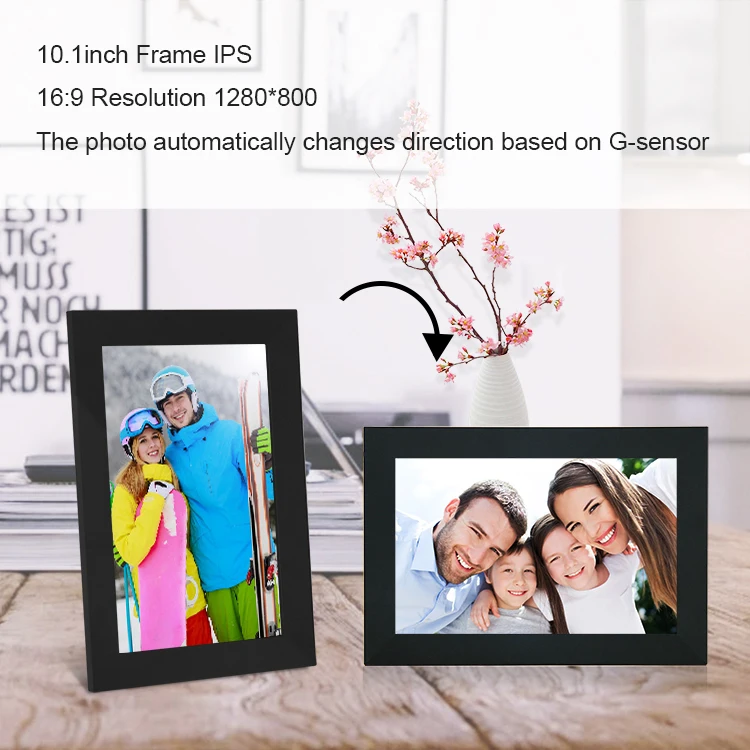 2021 IPS touch screen Android wifi digital picture frame 10 inch digit cloud photo frame review