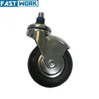 3 inch casters steel drip stand wheel caster with quick release axle