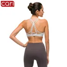 80 nylon 20 spandex wireless sport fitness yoga push up back cross bra top