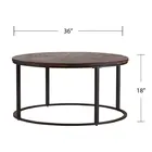 Acrylic Table High Quality Simple Modern Design China Round Acrylic Wood Tea Table